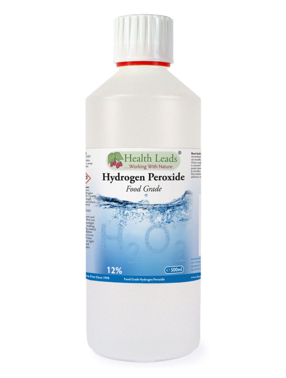 Hydrogen Peroxide 12% Solution 500ml | Health Leads UK